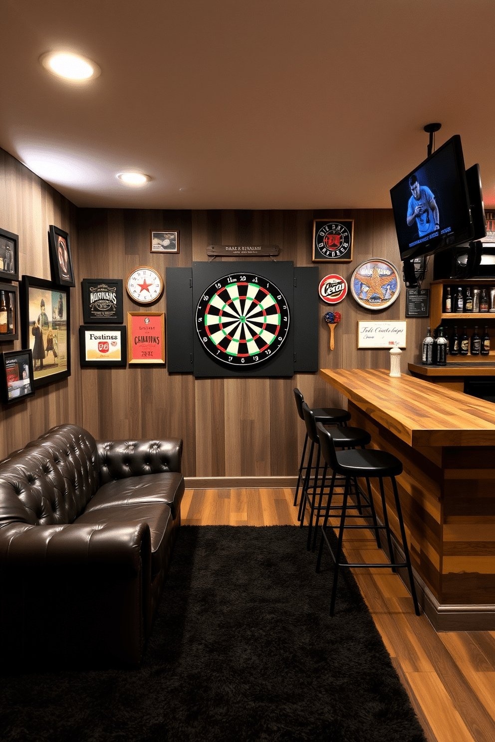 Bar echipat complet cu darts și cabinet