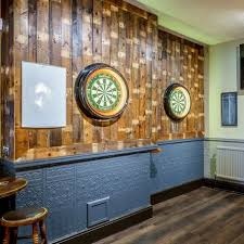 Perete darts din lemn cu 2 table profesionale