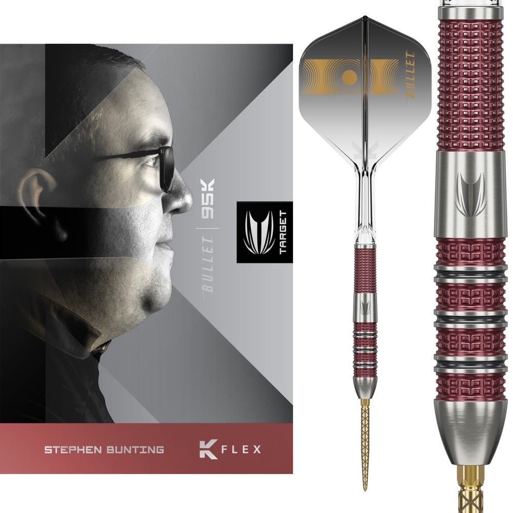 Set 3 Sageti Steel Darts Target Stephen Bunting 95K Swiss Point 95%