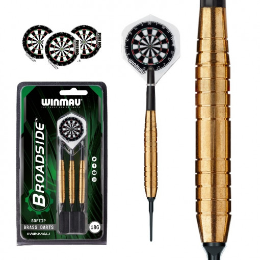 Set 3 sageti soft darts Winmau Broadside, 18g