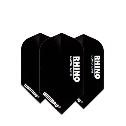 Set 3 Fluturasi Darts Rhino Slim Extra Thick - Negru