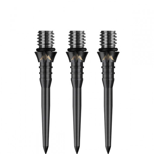 Set 3 Varfuri Mission Pro Titan pentru sageti Soft tip Canelate Negru 34 mm
