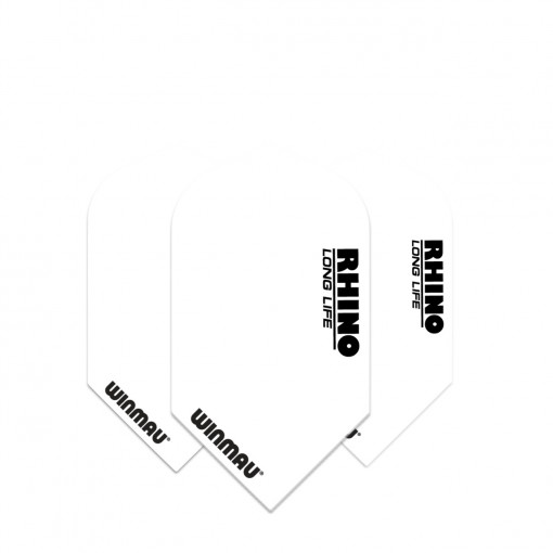 Set 3 Fluturasi Darts Rhino Slim Extra Thick - Alb
