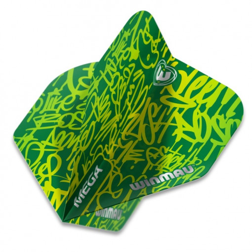Set 3 Fluturasi Darts Winmau Mega Standard Verde - Like a Boss