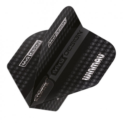 Set 3 Fluturasi Darts Winmau MVG Prism Alpha Standard- Negru cu Gri