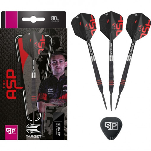 Set 3 Sageti darts ASP Black SP