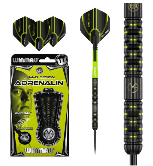 Set 3 Sageti darts MVG Adrenalin, Winmau - Tungsten 90%