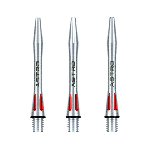 Set 3 Tije Winmau Astro Aluminiu Rosu
