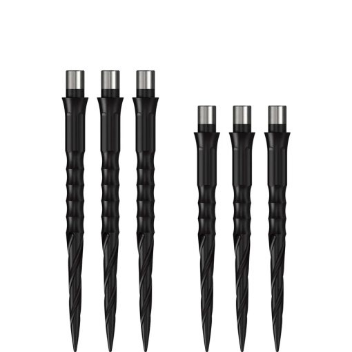 Set 3 varfuri Caliburn EVO Dart Points - Spiro - Fara buza - Negru