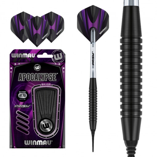 Set 3 Sageti soft darts Apocalypse 20g, brass, model 2