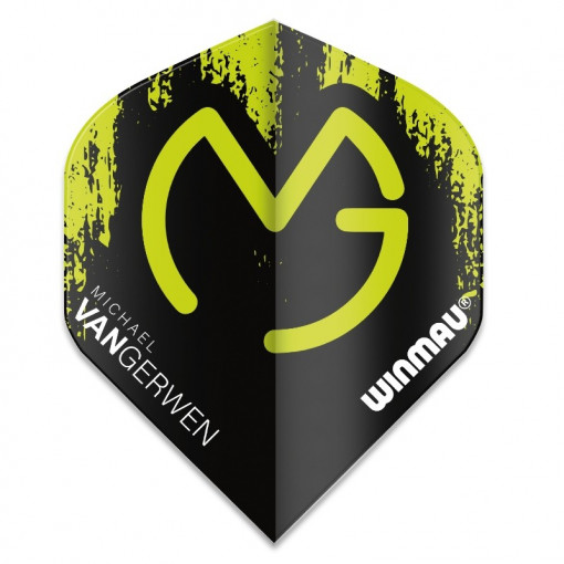 Set 3 Fluturasi Darts Winmau Mega 75 Standard - MVG Green & Black