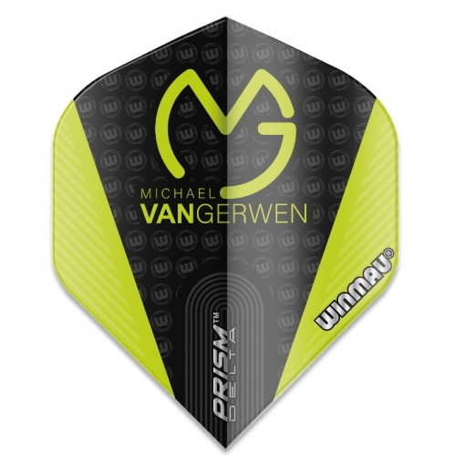 Set 3 Fluturasi Darts Winmau MVG Prism Delta Standard-Black & Green