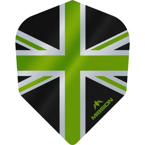 Set 3 Fluturasi Mission Alliance Union Jack, nr 6 Negru & Verde