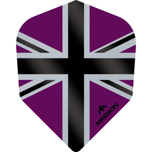 Set 3 Fluturasi Mission AllianceX Union Jack, nr 6 Albastru & Negru