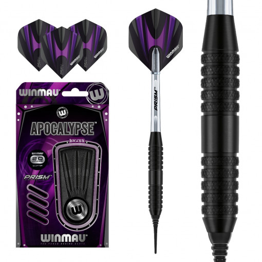 Set 3 Sageti soft darts Apocalypse 20g, brass, model 3