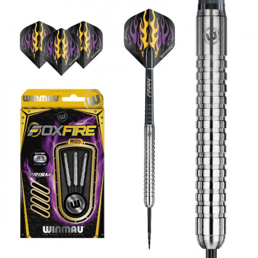 Set 3 Sageti steel darts Foxfire model Paralel, 80% tungsten