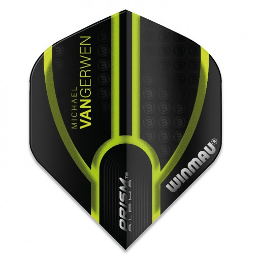 Set 3 Fluturasi Darts Winmau MVG Prism Alpha Standard-Black & Green
