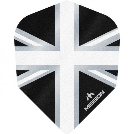 Set 3 Fluturasi Mission AllianceX Union Jack, nr 6 Alb & Negru
