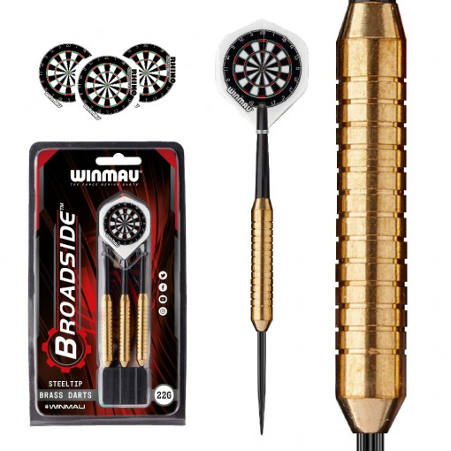 Set 3 sageti darts Winmau Broadside, 22g
