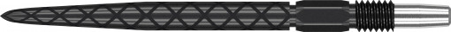Set 3 Varfuri darts SWISS Diamond PRO Black - 26 mm