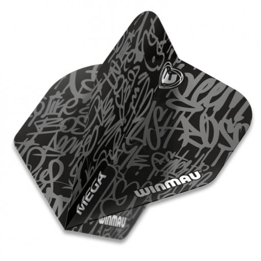 Set 3 Fluturasi Darts Winmau Mega Standard Negru - Like a Boss