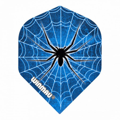 Set 3 Fluturasi Darts Winmau Mega Standard - Spider Albastru