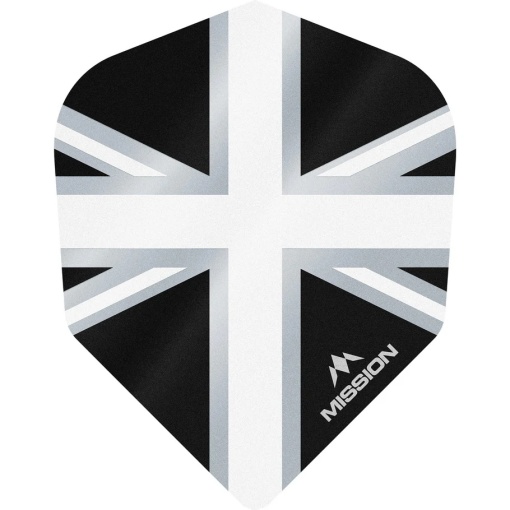 Set 3 Fluturasi Mission Alliance Union Jack, nr 6 Negru & Alb