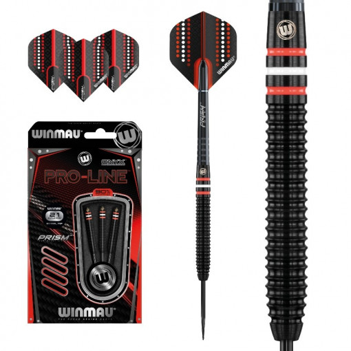 Set 3 Săgeți darts Winmau steel Pro-Line, 90%