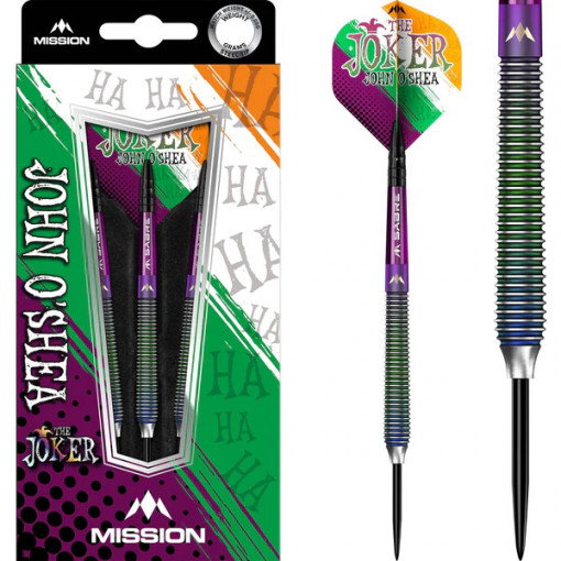 Set 3 Sageti steel darts Mission John O Shea The Joker-Coral