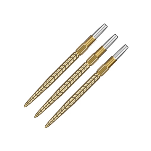 Set 3 Varfuri darts SWISS RVE Gold - 26 mm