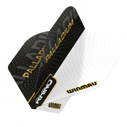 Set 3 Fluturasi Darts Rhino 100 Standard Extra Thick Palladium Negru & Alb