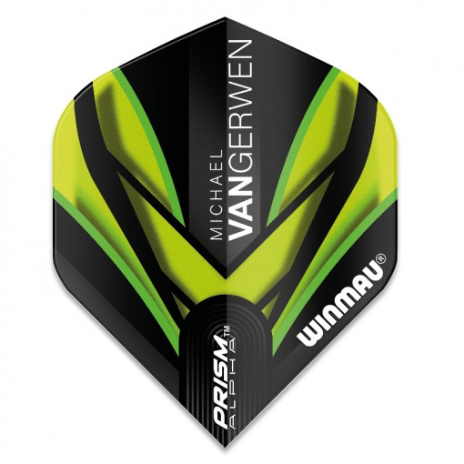 Set 3 Fluturasi Darts Winmau MVG Prism Alpha Standard-Black & Green