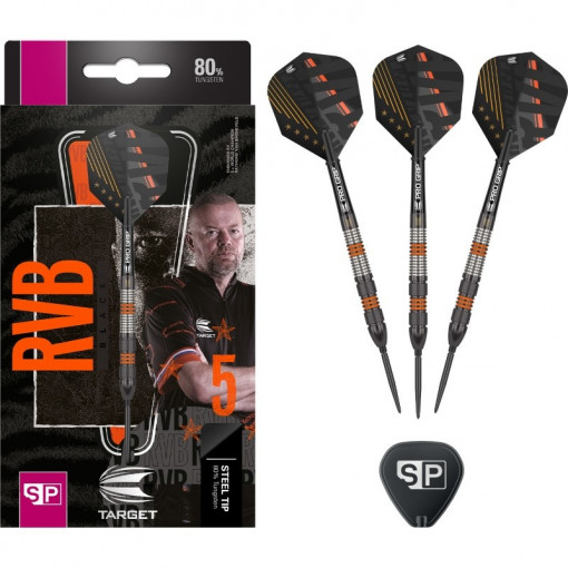 Set 3 Sageti darts RVB Black SP