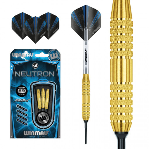 Set 3 Sageti soft darts Neutron 20 g, brass, model 2