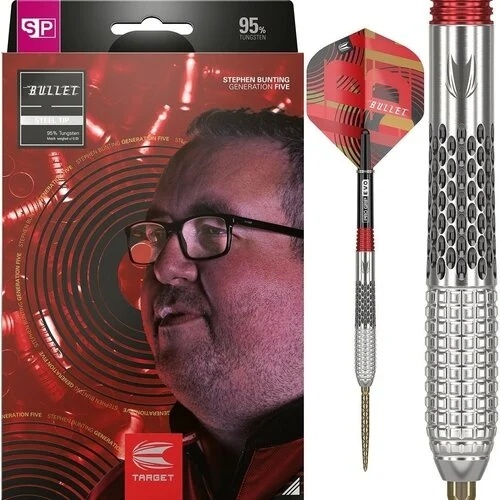 Set 3 Sageti steel darts Stephen Bunting din Generația 5, SP, 95% Tungsten
