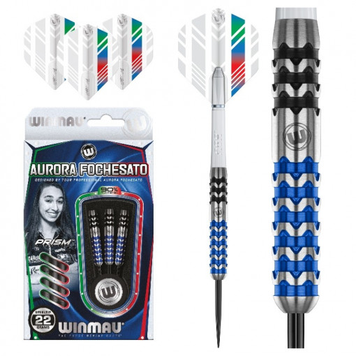 Set 3 Set sageti darts Winmau Aurora Fochesato, 22g