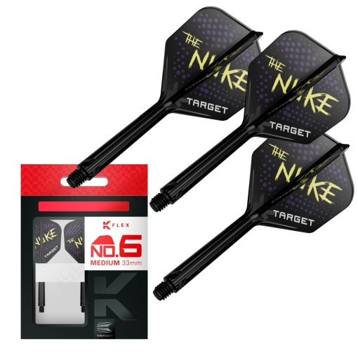 Set 3 Fluturasi K-Flex nr 6 Luke ”The Nuke” Littler Negru