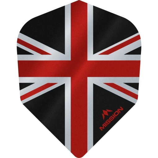 Set 3 Fluturasi Mission Alliance Union Jack, nr 6 Negru & rosu