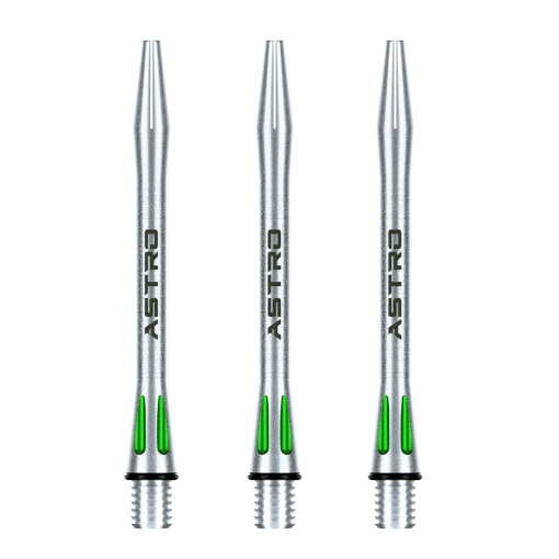Set 3 Tije Winmau Astro Aluminiu Verde