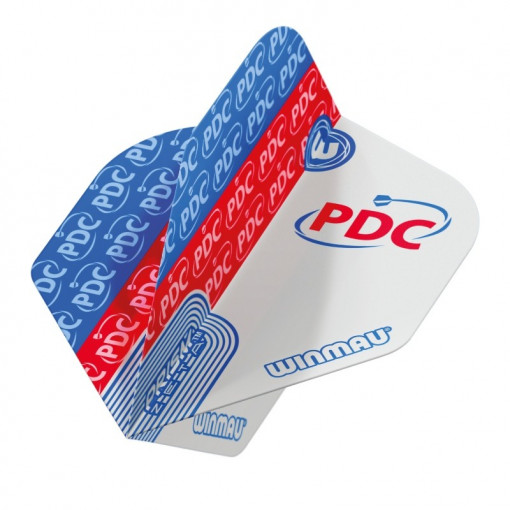 Set 3 Fluturasi Darts Winmau Prism Zeta Standard-PDC rosu si albastru
