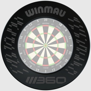 Protectie perete Dartsboard Winmau Blade 360 Negru - Img 2