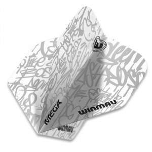 Set 3 Fluturasi Darts Winmau Mega Standard Alb - Like a Boss - Img 1