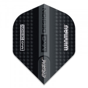Set 3 Fluturasi Darts Winmau MVG Prism Alpha Standard- Negru cu Gri - Img 3