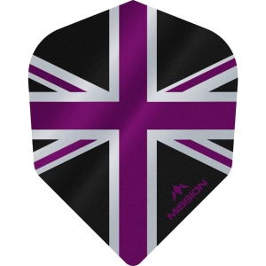 Set 3 Fluturasi Mission Alliance Union Jack, nr 6 Negru & Mov - Img 1