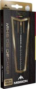 Set 3 Sageti Darts Mission Mike De Decker 95% Tungsten Negru & Gold PVD - Img 5