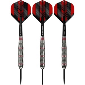 Set 3 Sageti Darts Mission Rogue Brass Argintiu & Rosu, 22 g - Img 5