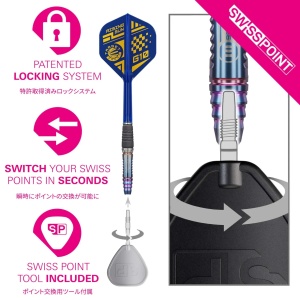 Set 3 Sageti Darts Target Japan Haruki Muramatsu Rising Sun G10 Swiss Point 95% - Img 6