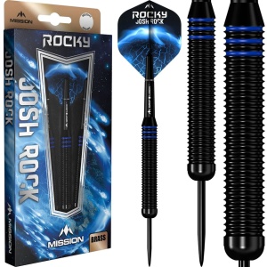 Set 3 Sageti Mission Josh Rock , Steel Tip Brass - Rocky - Black & Blue, 22g - Img 5
