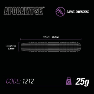 Set 3 Sageti steel darts Apocalypse 2020, 23-25 g, brass - Img 5