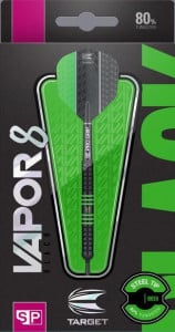Set 3 Sageti steel Vapor 8 Black-Green Swiss Point, 80% tungsten - Img 1